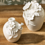 Mini Vases Sculpted Flowers
