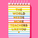 World Needs Teacher Like You Spiral Notepad