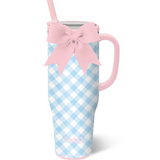 Gingham Leakproof Mega Mug