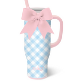 Gingham Leakproof Mega Mug
