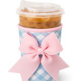 Gingham Iced Cup Coolie (Medium)