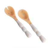 RESIN Sorbet Salad Servers Coconut