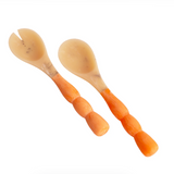 RESIN Sorbet Salad Servers Tangerine