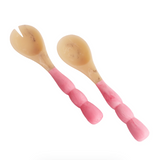 RESIN Sorbet Salad Servers Raspberry