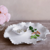 VIDA Colette Round Platter with Mini Dip Bowl (White)