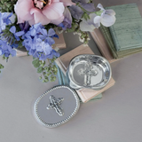 BABY Peek-A-Boo Cross Oval Keepsake Box