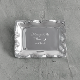 GIFTABLES Vento Engraved Tray "Love you to Moon back"