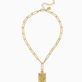 Susan Shaw: 1 Bam Bird Mahjong Tile Paperclip Necklace