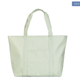 TRVL Jumbo Tote- Pimlico Stripe Sage