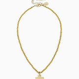 Susan Shaw: Alys Necklace with Gold Cross