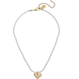 Susan Shaw: Alys Necklace with Gold Heart