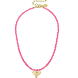Susan Shaw: Alys Necklace with Gold Heart