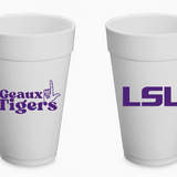 LSU Styrofoam Cups-VL