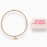 Arkansas Logo Charm Gold Bracelet