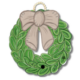 Bow Wreath Customizable Door Hanger