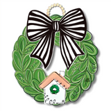 Bow Wreath Customizable Door Hanger
