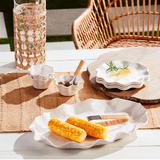 Ruffled Melamine Serving Bowl