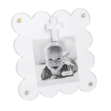 White Acrylic Cross Frame