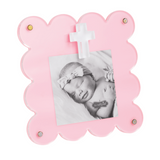 Pink Acrylic Cross Frame