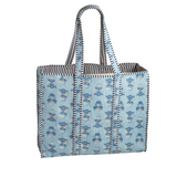 Cornflower Block Print Tote
