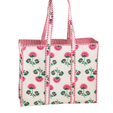 Peony Block Print Tote