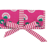 Pink Block Print Jewelry Roll