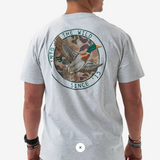 Short Sleeve Tee - Camo Mallard Duck - Ash Grey