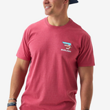 Short Sleeve Tee - American Dogs - Heather Crimson
