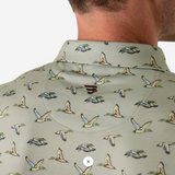 Performance Polo- Flying Ducks- Green