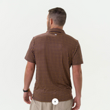 Burlebo Performance Polo- Louisiana Purple and Yellow