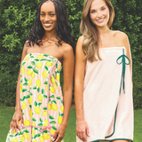 Pink Stripe and Lemons Spa Wrap