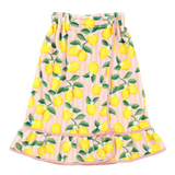 Pink Stripe and Lemons Spa Wrap