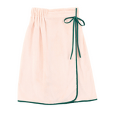 Light Pink and Green Bow Spa Wrap