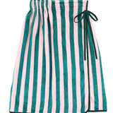 Pink and Green Stripe Spa Wrap