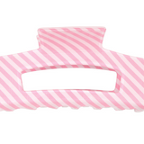 Pink Stripe Claw Clip