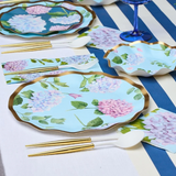 Hydrangeas Wavy Dinner Plate