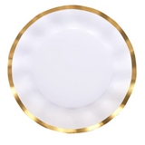 Everyday White Wavy Dinner Plate