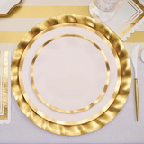 Everyday White Wavy Dinner Plate