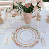 Everyday White Wavy Dinner Plate