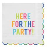 Here for the Party Cocktail Napkin