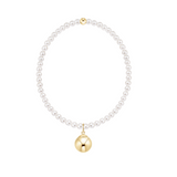 Enewton Classic Pearl 3mm Bracelet - Classic Gold 10mm Charm