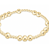 Hope Unwritten 6mm Bead Bracelet- Gold