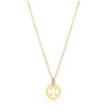 Enewton 16" necklace gold - guardian angel small gold disc