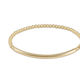 Enewton Bliss Bar Textured Gold 3mm Bracelet