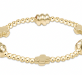 Enewton Signature Cross Gold & Admire Gold 3mm Gold Bracelet