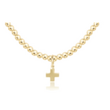 Enewton 15" Choker 3mm Beaded Signature Cross Charm
