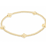 Enewton Signature Cross Small 2mm Gold Bracelet - Gold