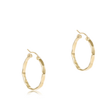 Enewton Scalloped Round Gold 1.25" Hoop - Smooth