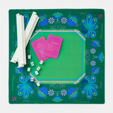 Birdie Green Mahjong Mat in Tube