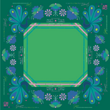Birdie Green Mahjong Mat in Tube